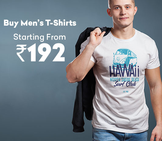 Buy Men’s T-Shirts Starting At Rs.192 Buy Men’s T-Shirts Starting At Rs.192