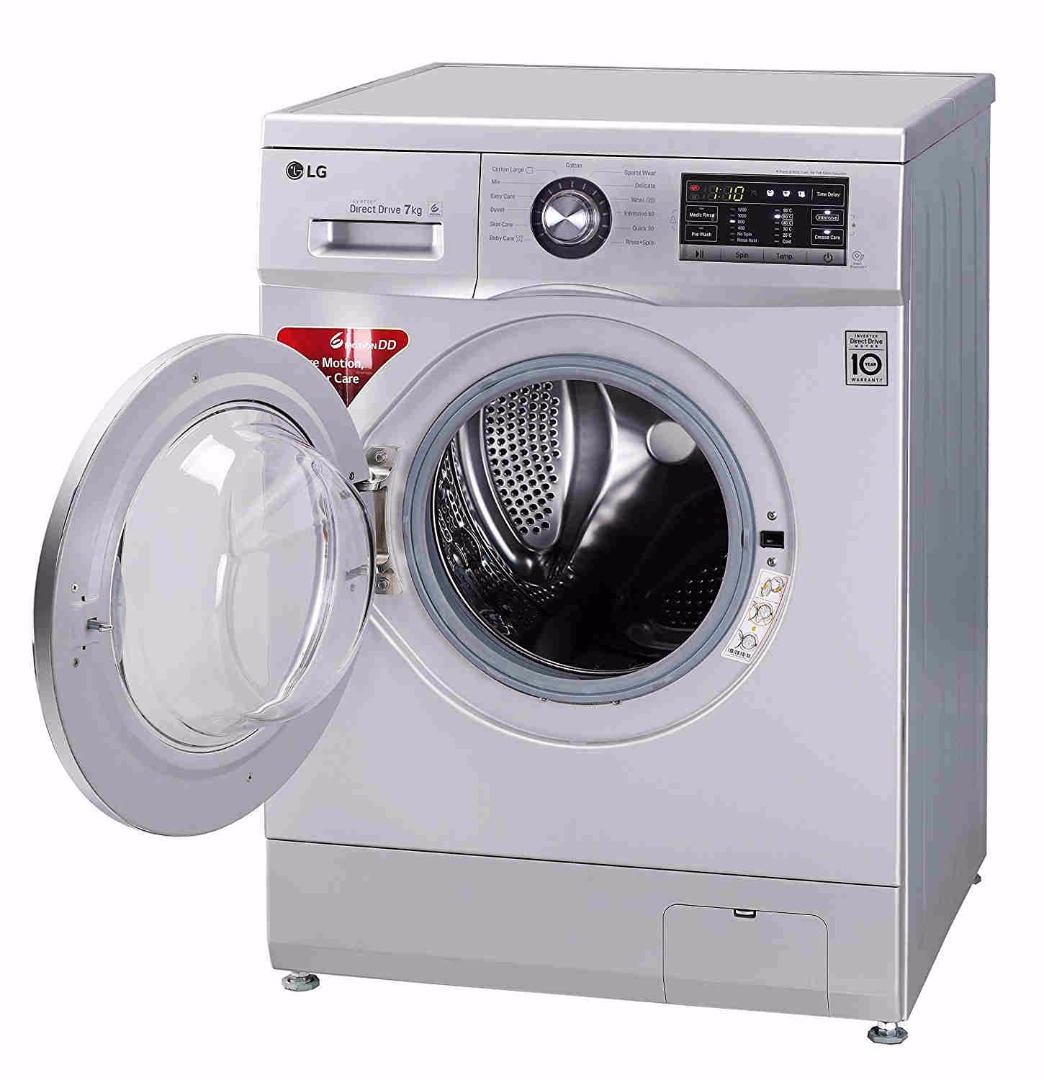 Lg 7kg Fully Automatic Front Loading Washing Machine Silver