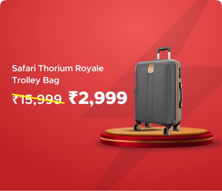 Safari Thorium Royale Trolley Bag @ Rs 2999 Worth Rs 15999