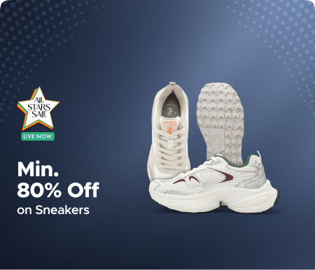 Min 80% Off on Sneakers