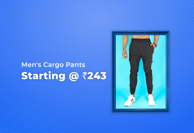 Men's Cargo Pants Starting From Rs 243