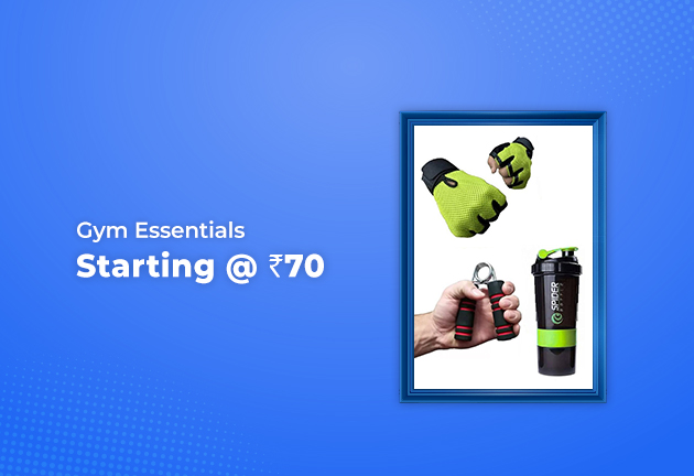Gym Essentials Starting From Rs 70 Only