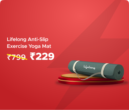 Lifelong Anti-Slip Exercise Yoga Mat @ Rs 229 Worth Rs 799