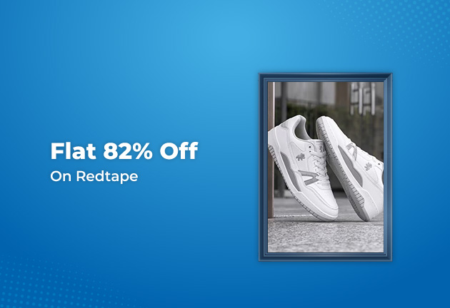 Flat 82% Off On Redtape Only