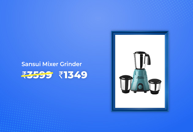 Sansui Allure Plus Juicer Mixer Grinder @ Rs 1349 Worth Rs 3599
