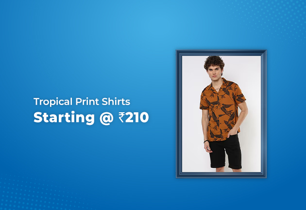 Tropical Print Shirts Starting @ Rs 210 Only