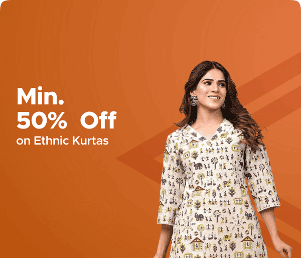 Minimum 50% Off on Ethnic Kurtas