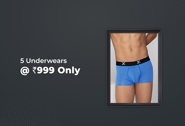 5 Underwears @ Rs 999 Only