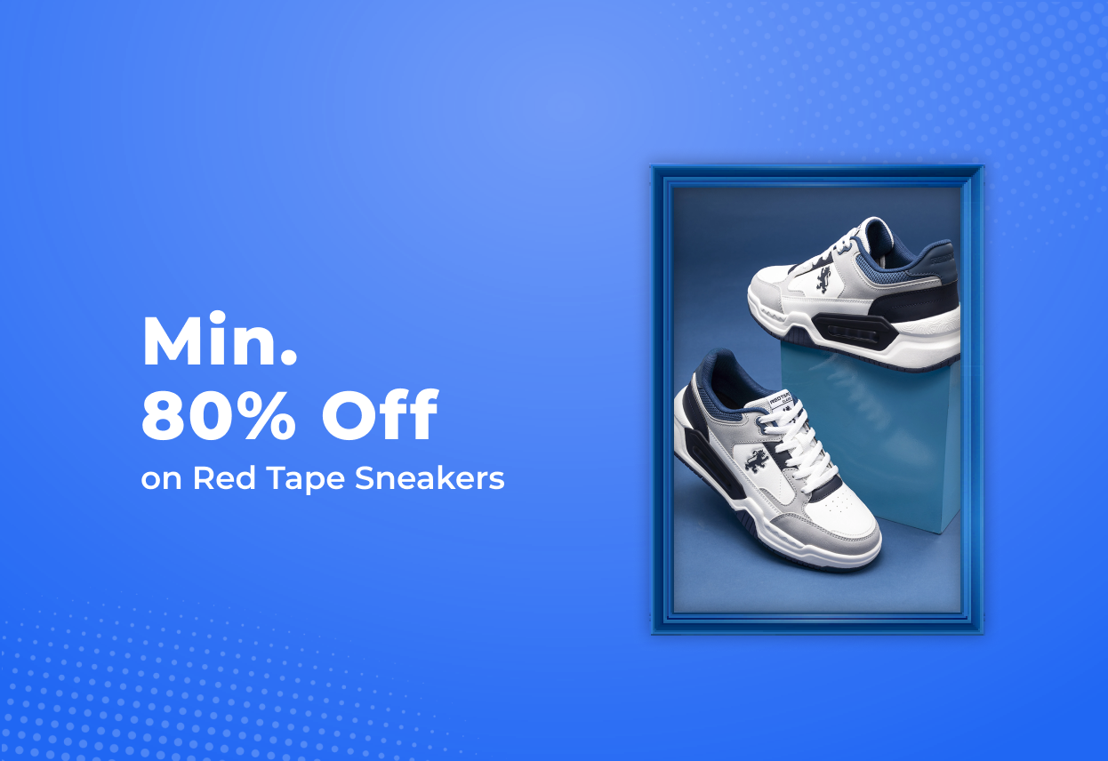 Min 80% Off Red Tape Sneakers