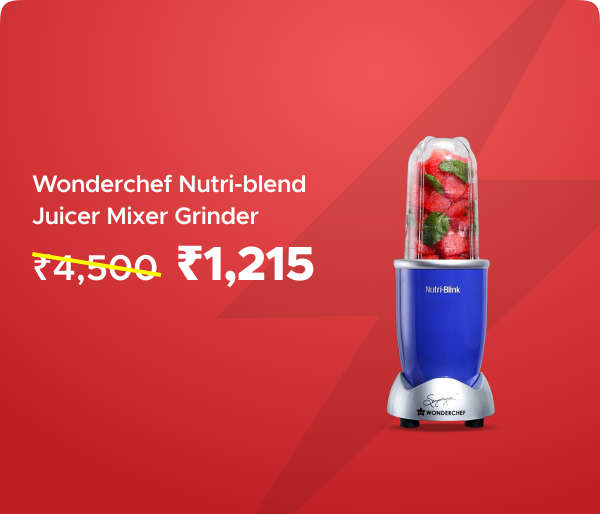Wonderchef Nutri-blend Juicer Mixer Grinder @ Rs 1215 Worth Rs 4500