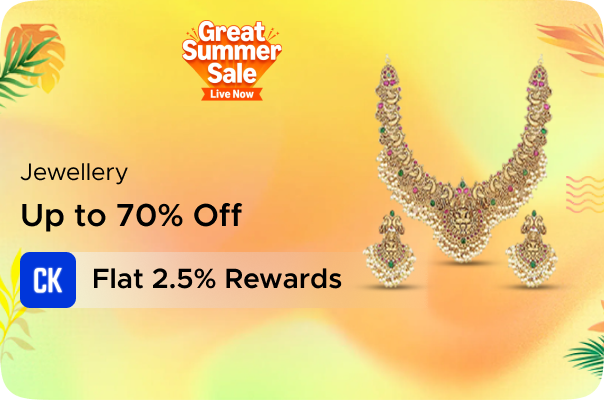 Amazon: Up to 70% off on Jewellery + Flat 2.5% Rewards