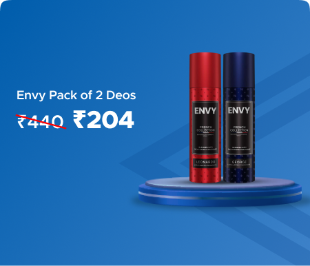 Envy Pack of 2 Deos @ Rs 204 Worth Rs 440
