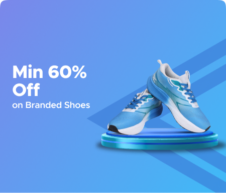 Min 60% Off on Branded Shoes