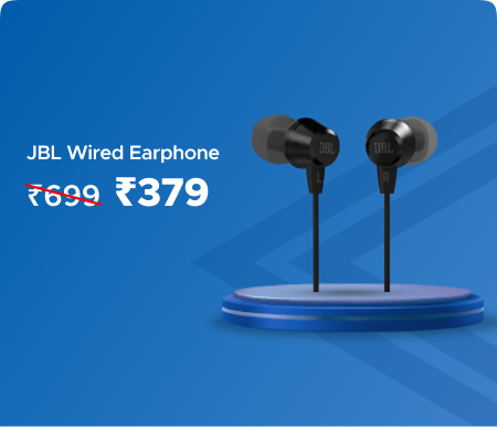 JBL Wired Earphone @ Rs 379 Worth Rs 699