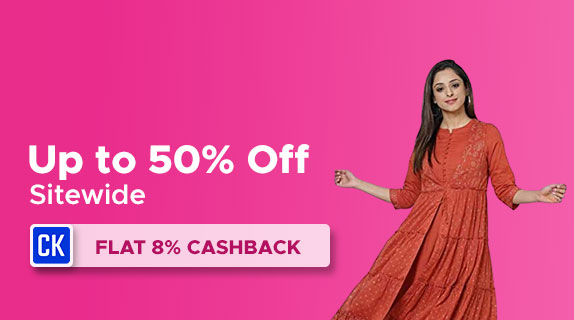 Biba: End of Season Sale: Upto 50% Off Sitewide + Flat 8% CashKaro Cashback
