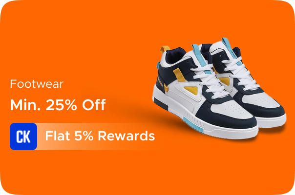 Amazon: Minimum 25% Off on Footwear + Flat 5% Rewards