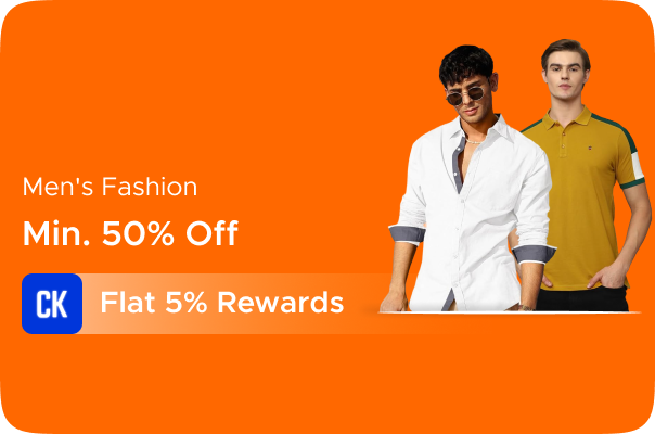 Amazon: Minimum 50% Off on Men's Fashion + Flat 5% Rewards