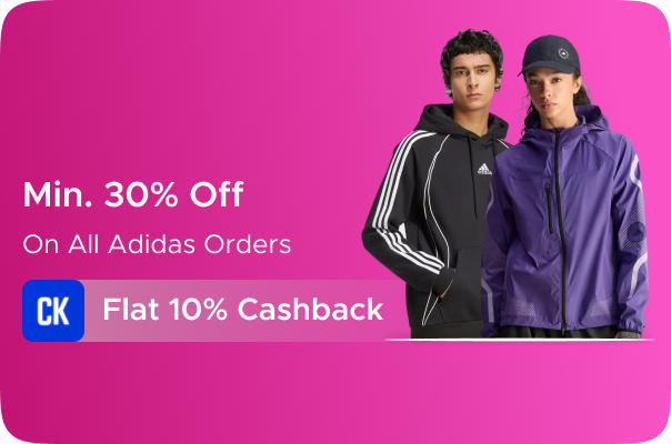 Adidas : Minimum 30% Off + Flat 10% CashKaro Cashbac Adidas : Minimum 30% Off + Flat 10% CashKaro Cashbac