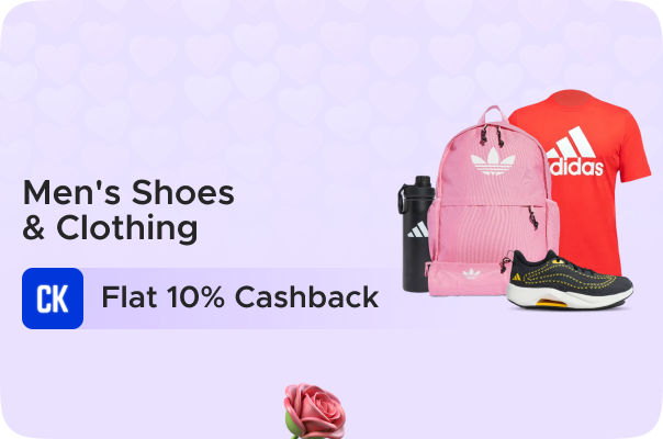 Adidas: Best Selling Men's Shoes and Clothing + Flat 10% CashKaro Cashback on all Adidas orders