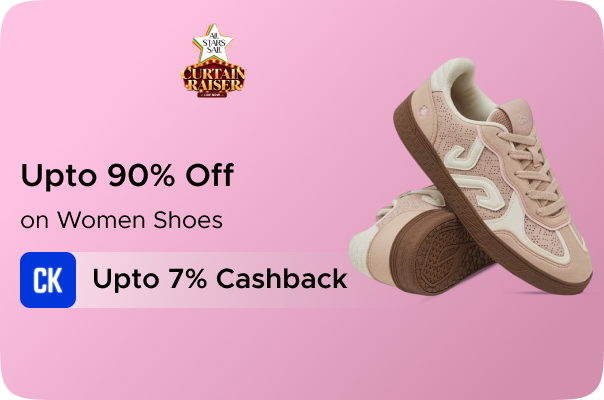 Ajio: Upto 90% Off on Women Shoes + Upto 7%  CashKaro Cashback