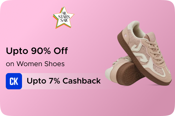 Ajio: Upto 90% Off on Women Shoes + Upto 7%  CashKaro Cashback
