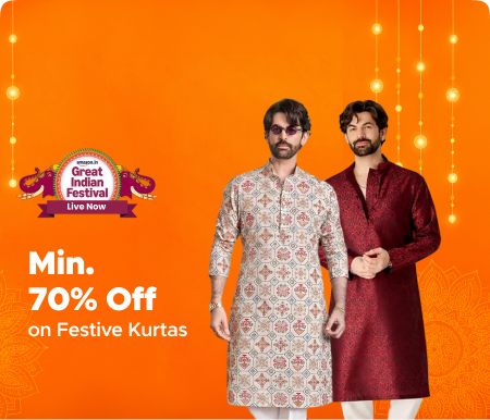 Min 70% Off on Festive Kurtas Amazon