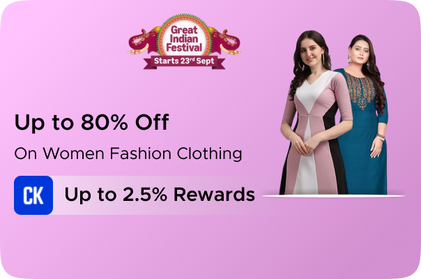 Amazon: Upto 80% Off on Women Fashion Clothing + Upt
