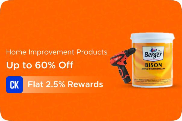 Amazon: Upto 60% Off on Home Improvements Products + Flat 2.5% Rewards