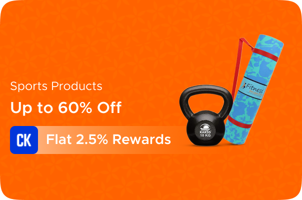 Amazon: Upto 60% Off on Sports Products + Flat 2.5% Rewards