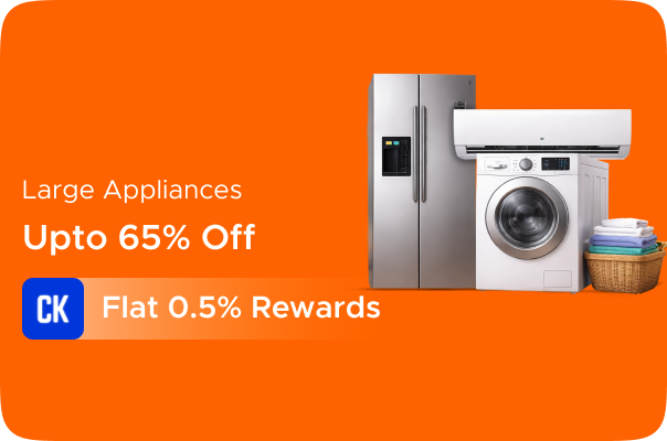 Amazon: Upto 65% Off On Large Appliances + Flat 0.5% Rewards