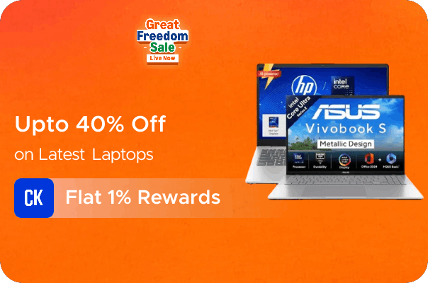 Amazon: Up to 40% off on Latest Laptops + Flat 1% Rewards