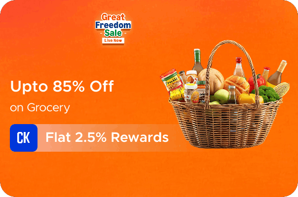 Amazon: Up to 85% off on Grocery + Flat 2.5% Rewards