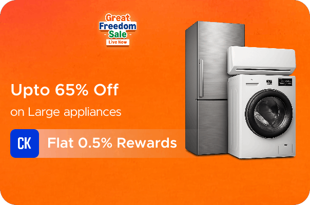 Amazon: Up to 65% off on Large Appliances + Flat 0.5% Rewards