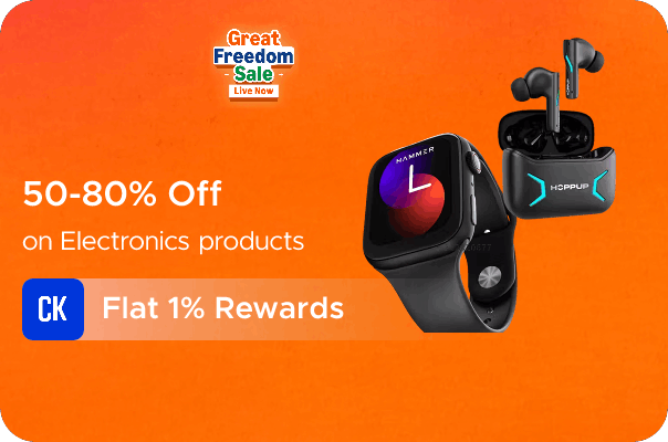 Amazon: 50-80% Off on Electronics + Flat 1% Rewards