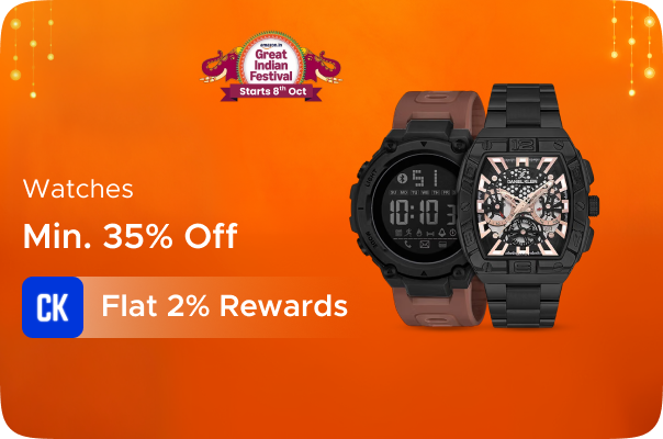 Amazon: Minimum 35% Off on Watches + Flat 2% Rewards