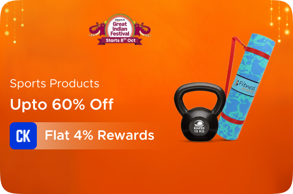 Amazon: Upto 60% Off on Sports Products + Flat 4% Rewards