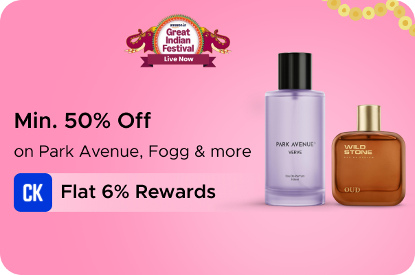 Amazon: Minimum 50% Off on Park Avenue, Fogg & more + Flat 5% Rewards
