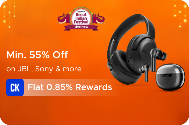 Amazon: Minimum 55% Off on JBL, Sony & more + Flat 0.85% Rewards