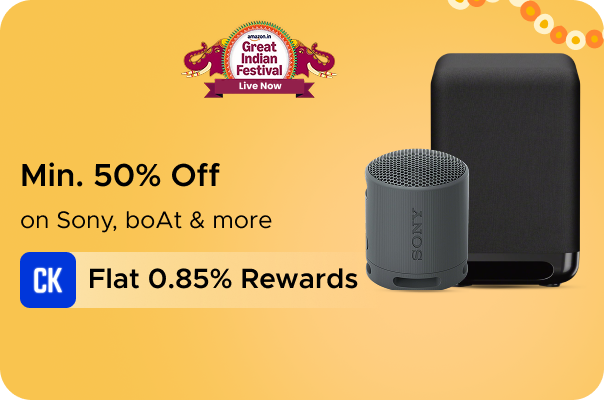 Amazon: Min 50% Off on Sony, boAt & more + Flat 0.85% Rewards