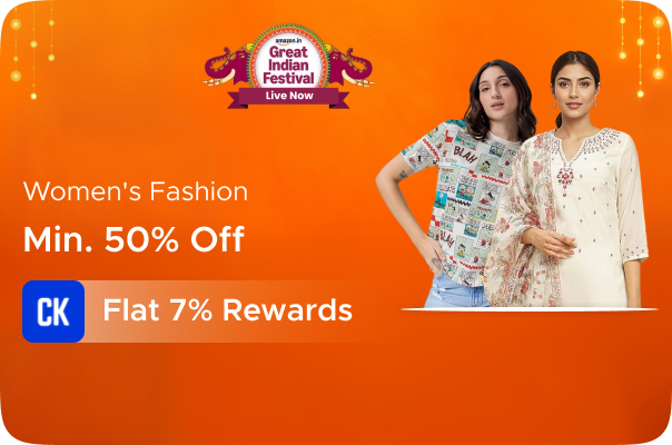 Amazon: Minimum 50% Off on Women's Fashion + Flat 7% Rewards