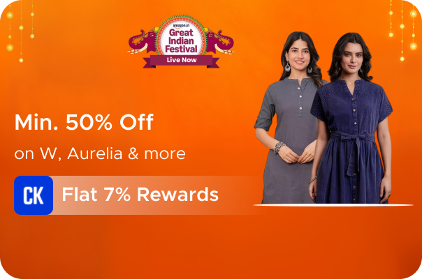 Minimum 50% Off on W, Aurelia & more + Flat 7% Rewards