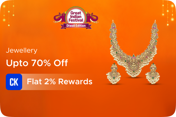 Amazon: Up to 70% off on Jewellery + Flat 2% Rewards