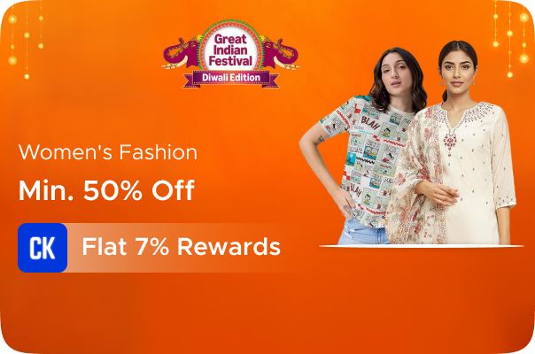 Amazon: Minimum 50% Off on Women's Fashion + Flat 7% Rewards