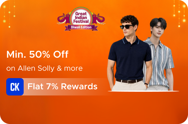 Minimum 50% Off on Allen Solly, Van Heusen & more + Flat 7% Rewards