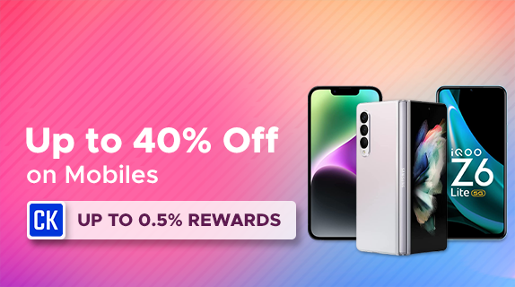 Amazon: Upto 40% Off on Mobiles + Upto 0.5% CashKaro Rewards