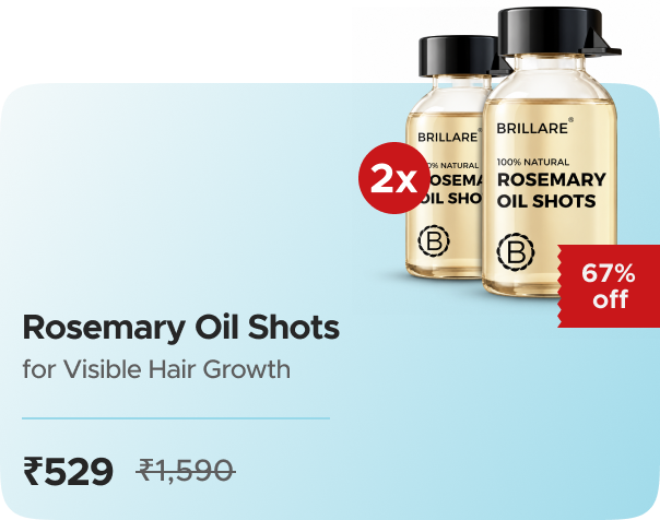 Brillare Rosemary Oil Shots For Visible Hair Grow — 2X Pack, effective ₹529 (₹265/pack)