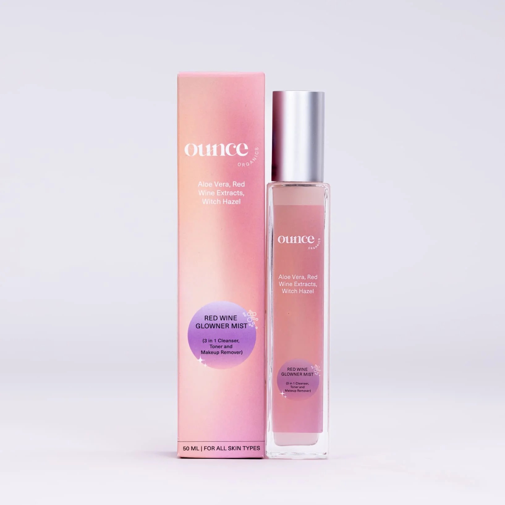 Ounce Organics Red Wine Glowner Mist 3-In-1 Skincare Ounce Organics Red Wine Glowner Mist 3-In-1 Skincare