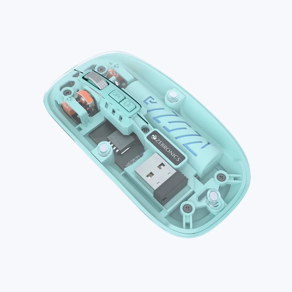 Zeb Sheer 10 Wireless Optical Mouse(Green)