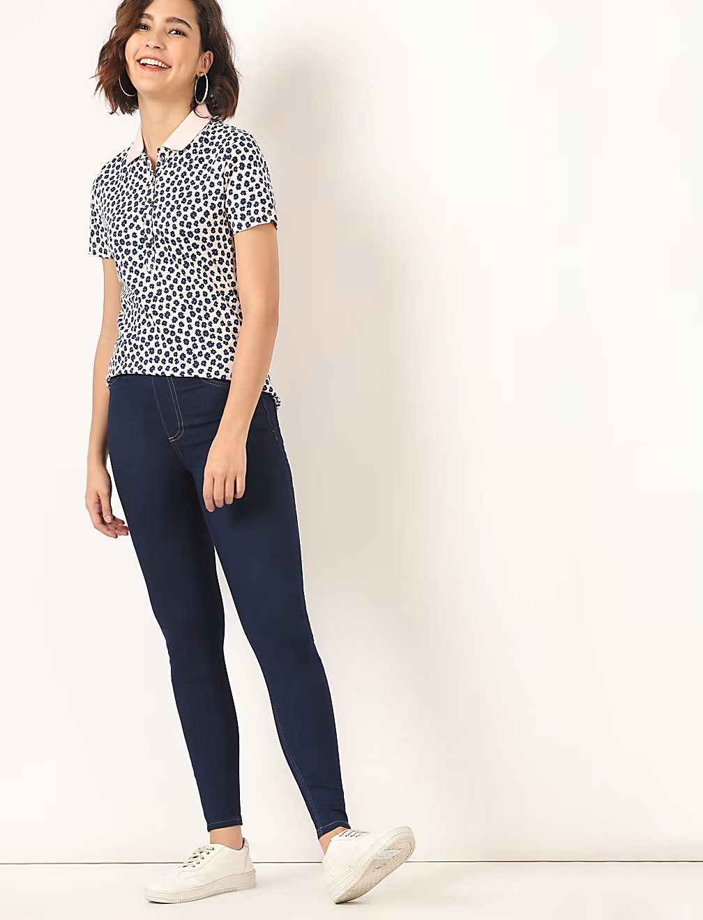 M&S Solid Regular Fit Jeggings For Women (Indigo Mix M&S Solid Regular Fit Jeggings For Women (Indigo Mix