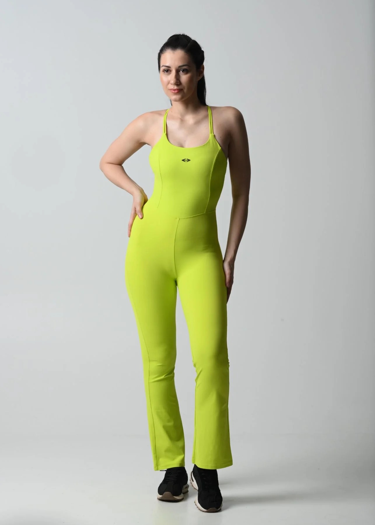 Strch Criss-Cross Back Jumpsuit - Neon Strch Criss-Cross Back Jumpsuit - Neon
